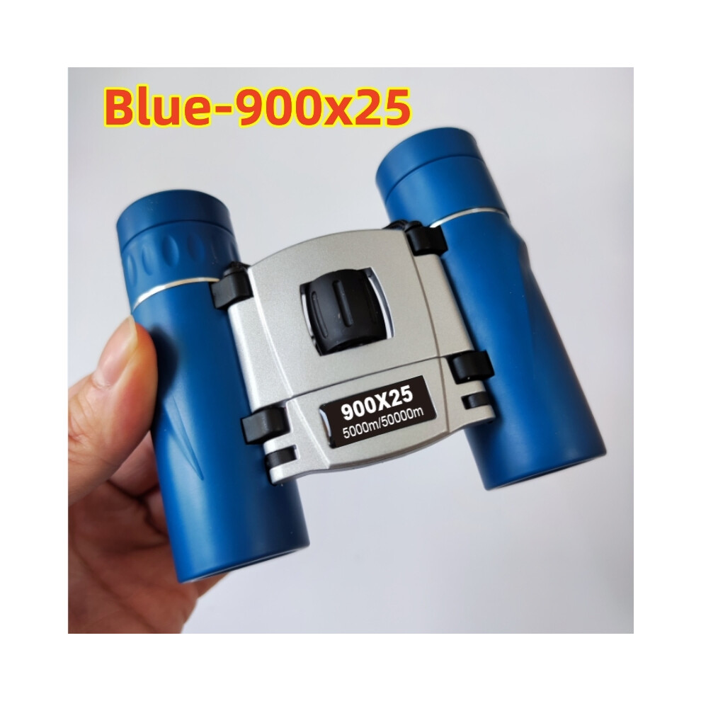 (-900X25) Binoculars Hd Portable Long Range Professional Spyglass Monocular Telescope Bak4 Fmc Compact Optics For Outdoor Hunting Hiiking Blue 9438795356094
