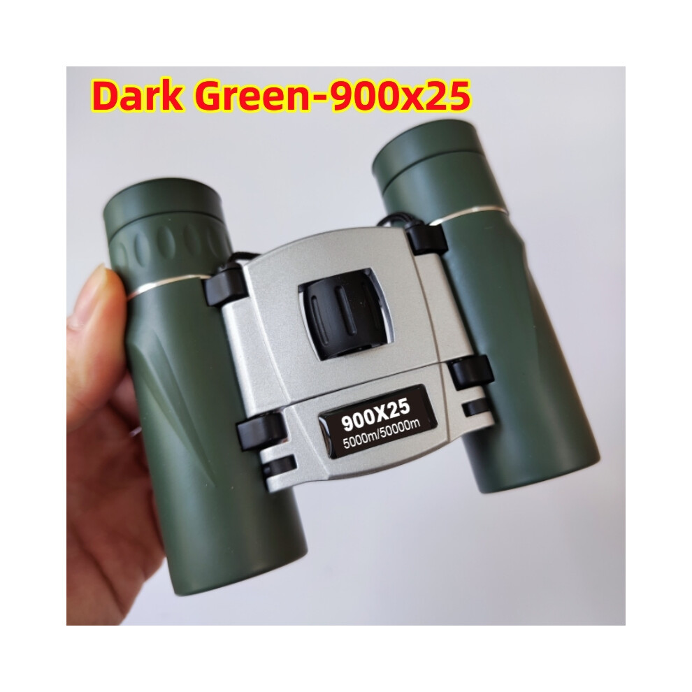 ( -900X25) Binoculars Hd Portable Long Range Professional Spyglass Monocular Telescope Bak4 Fmc Compact Optics For Outdoor Hunting Hiiking Dark/Green 9438795356063