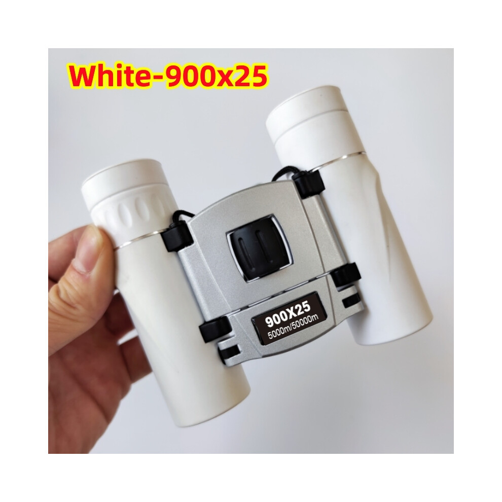(-900X25) Binoculars Hd Portable Long Range Professional Spyglass Monocular Telescope Bak4 Fmc Compact Optics For Outdoor Hunting Hiiking White 9438795356049