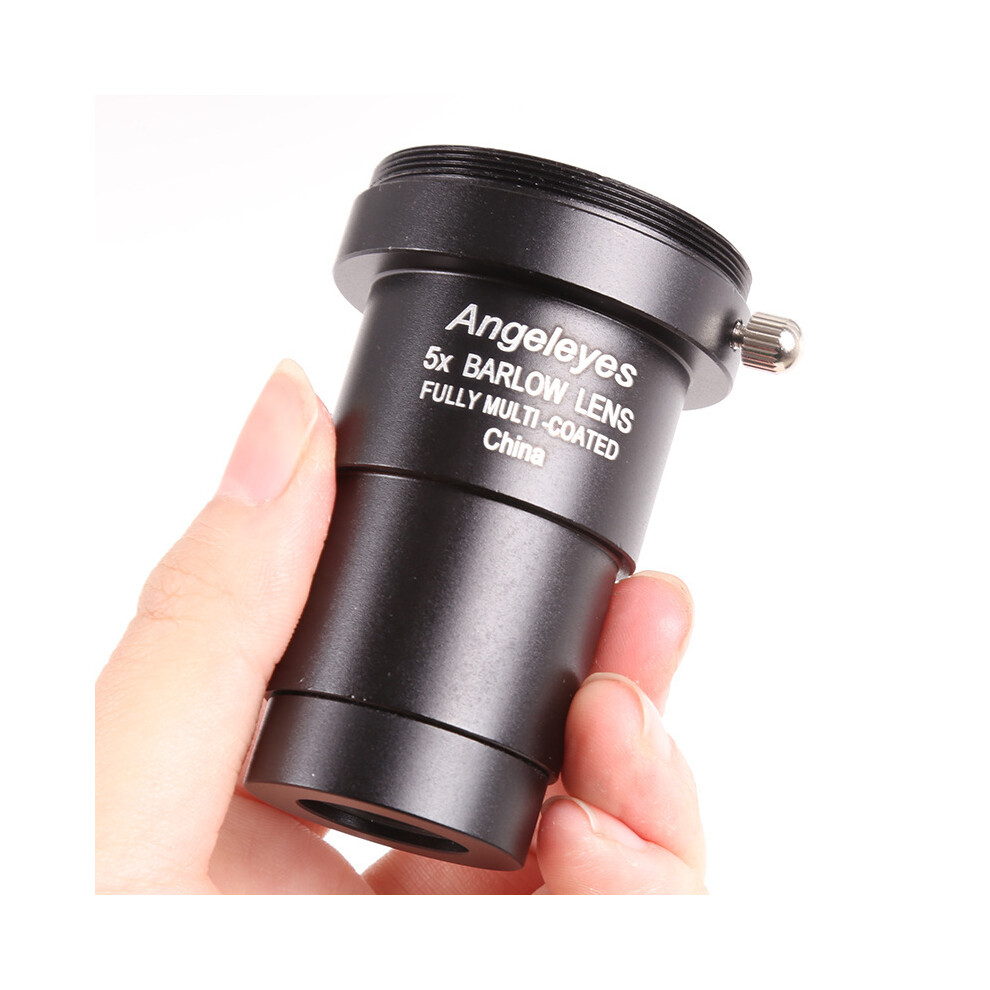 (5X) Alloy Aluminium 1.25" 3X 5X Barlow Lens Focal Extender -2 Elements For Telescope Eyepiece 9438795356896