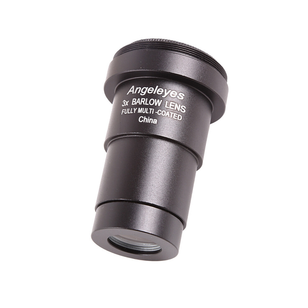 (3X) Alloy Aluminium 1.25" 3X 5X Barlow Lens Focal Extender -2 Elements For Telescope Eyepiece 9438795356902