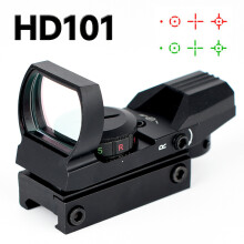 ()HD101 point rouge réglable visée Instrument optique réflexion tactique rouge point vert visée télescope