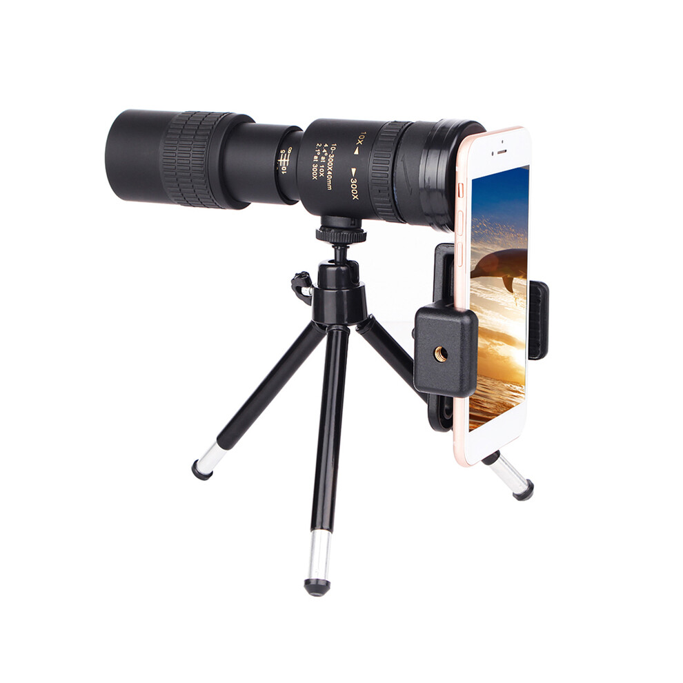 (Type B) 10-300X40mm Bak4 Prism Monocular Telescope Spotting Scope For Adults Bird Watching Outdoor Camping Hiking Spotting Scope 9438795352706