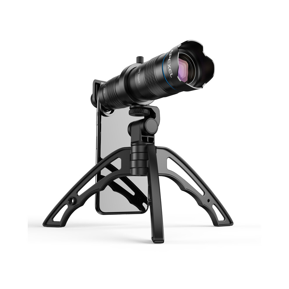 (Tele With Tripod) Optic Phone Mobile Camera Lens 36X Telephoto Telescope Lens Monocular+ Selfie Tripod For Iphone Huawei All Smartphones 9438795337079