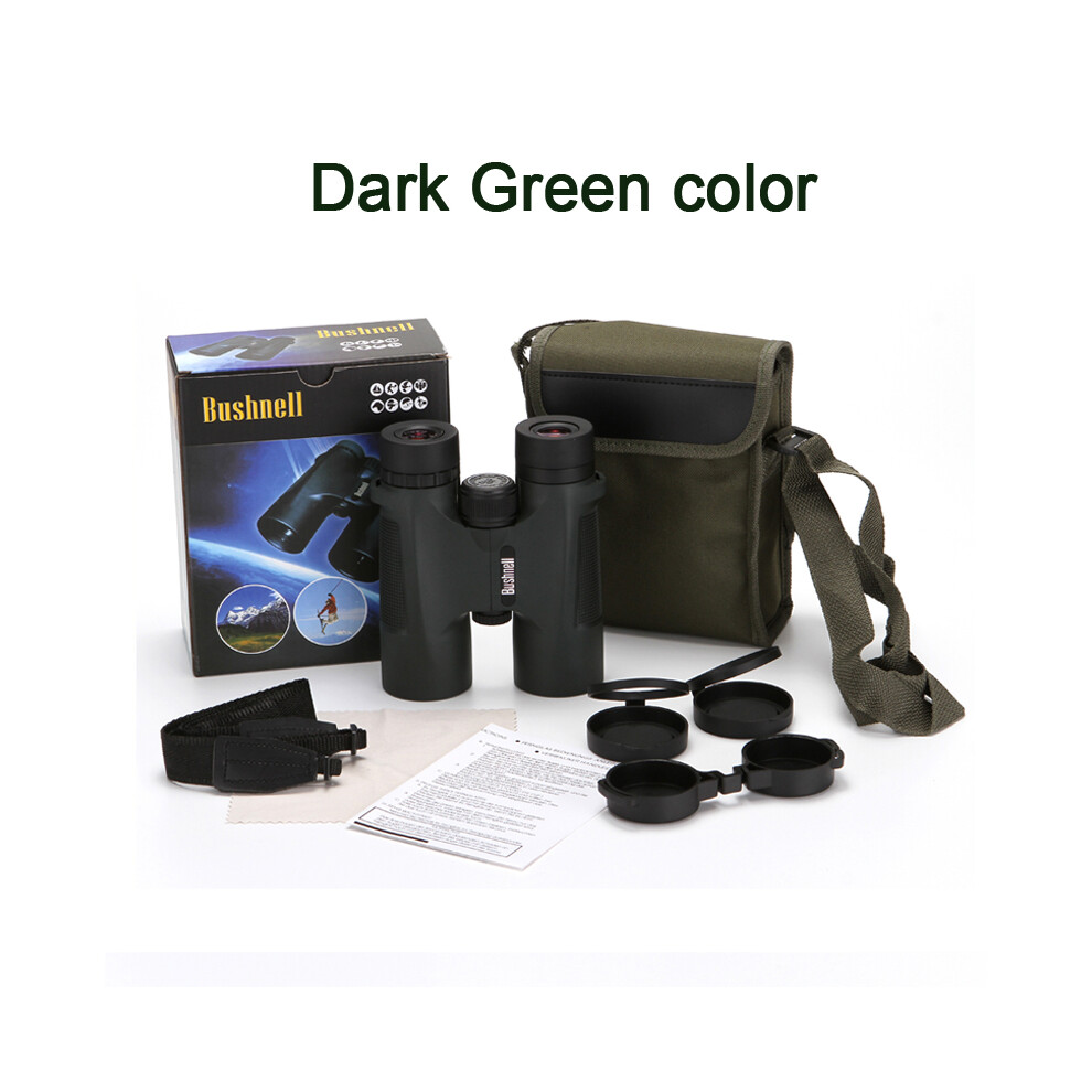 () Hd High Power 10X42 Binoculars Professional Tourism Waterproof Telescope Bak4 Prism Low Night Vision For Outdoor Hunting Green/Light 9438795353307