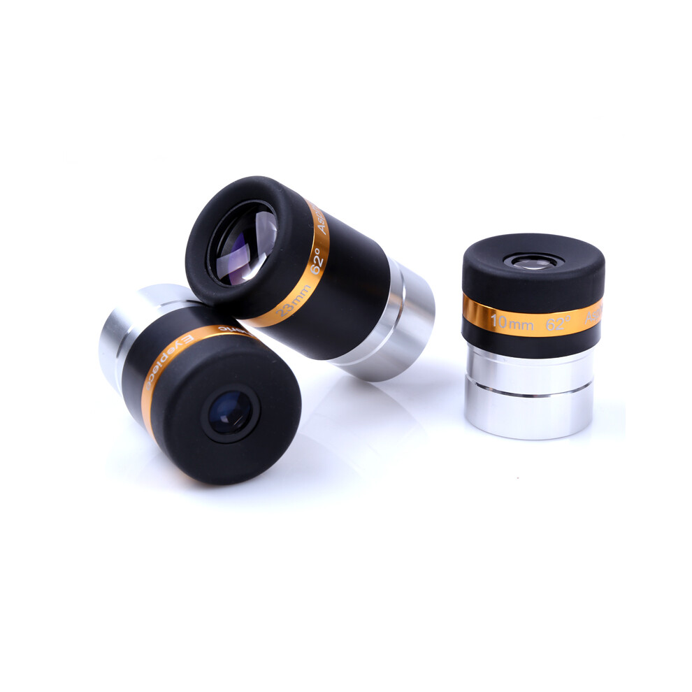(4Mm) Aspheric Eyepiece Telescope Hd Wide Angle 62 Degree Lens 4/10/23Mm Fully Coated For 1.25" Astronomy Telescope 9438795336782