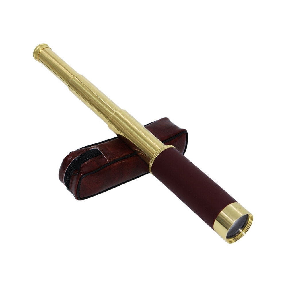 Retro Pirate Telescope Zoomable 25X30 Pocket Monocular Portable Captain Spyglass 9438795350795