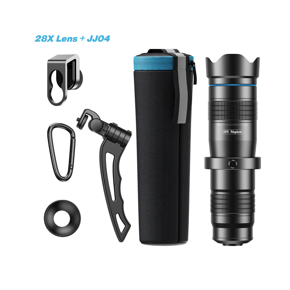 (28X Lens) Powerful Telephoto Lens 20X-40X Telescope Hd Cell Phone Camera Lenses With Tripod Long Range Zoom Monoculars For Camping 9438795351075