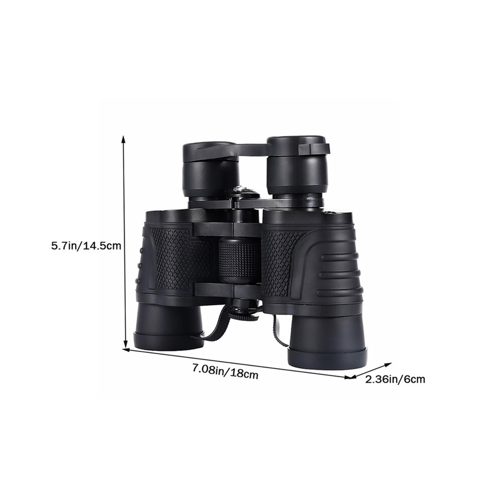 (Black) 80X80mm Binoculars Telescope 5-3000M Hd High Power Telescope Optical Glass Lens Bak4 Binoculars Camping Hunting Scope Telescope Black 9438795351709