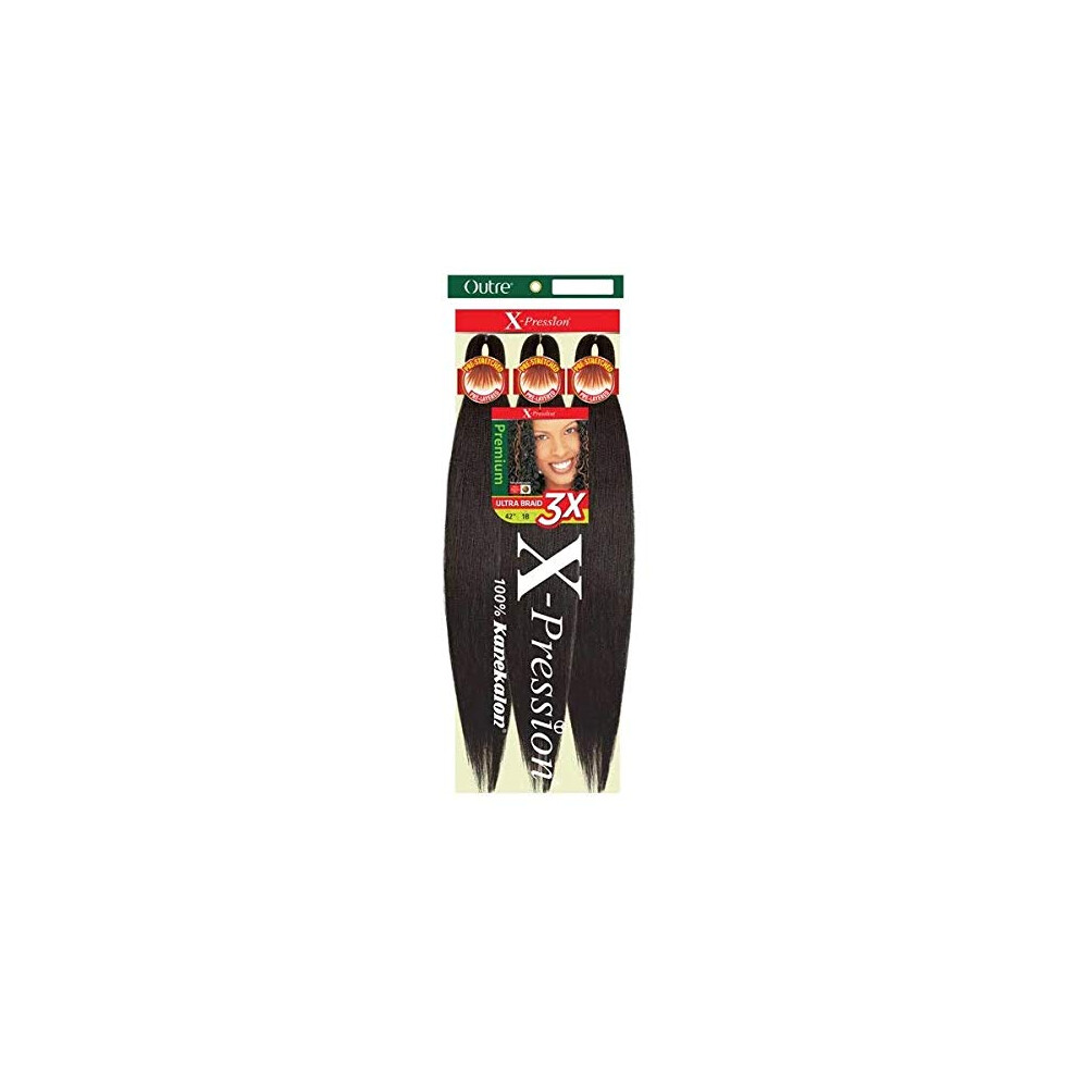 Outre Unisex Synthetic Pre Stretched Ultra Braid - Xpression 3X 52 (Color:4 Pack Of 4)