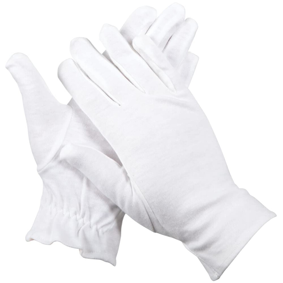 ForPro Professional Collection Premium Cotton Gloves  7 Pairs White for Moisturizing Hands Overnight  Inspection Cloth Quality  Eczema Dry Sensitive S-image-OPC-PGDMSGF-NEW