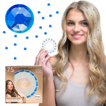 blinger Crystal Refill Pack | 5 trcsa - 75 preczisan vgott vegkristly | Styling Tool nem tartozk | Zafr 4 mm