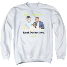 Trevco Sportswear NBC912-AS-2 Psych Take Out Adult Crewneck Sweatshirt, White - Medium