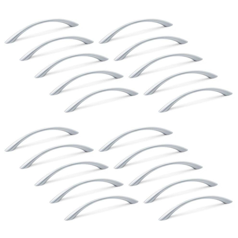 Emuca 9160925 Zamak Furniture Handle Metallic Grey 128 Mm Set Of 20 Pieces 8432393005485