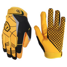Seibertron Pro 3.0 Elite Ultra-Stick Sports Receiver Luva Luvas de futebol para jovens e adultos (amarelo S)