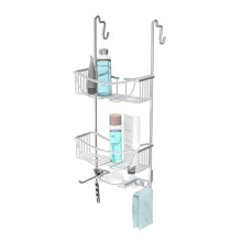 Better Living Products 13634 VENUS 3 camadas sobre a porta do chuveiro Caddy cinza