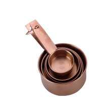 (StyleE) Steel Stainless Elegant Measuring Cup Set With Accurate Scale For Baking Cooking And
