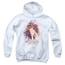 Trevco Sportswear PB151-YFTH-1 Princess Bride Young Love Youth Hooded Sweatshirt, White - Small