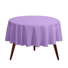 Gee di Moda Round Tabline - 132 tommer Lavendel Round Table klud til 72 til 96 tommer runde borde - kraftigt vaskbart stof - til buffet bord feri