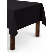Gee di Moda rektangel dug - 60 x 84 tommer sort bord klud til 5 fods rektangel tabel - kraftigt vaskbart stof - til 5 ft buffet bord ferie fest m