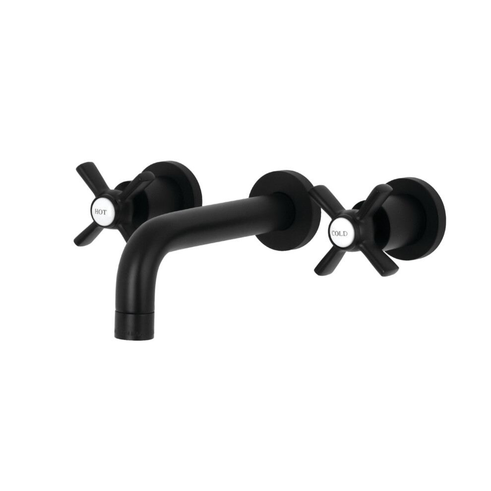 Photos - Other Bathroom Accessories Kingston Brass KS8120ZX Millennium 2-Handle Wall Mount Bathroom Faucet Matte Black 