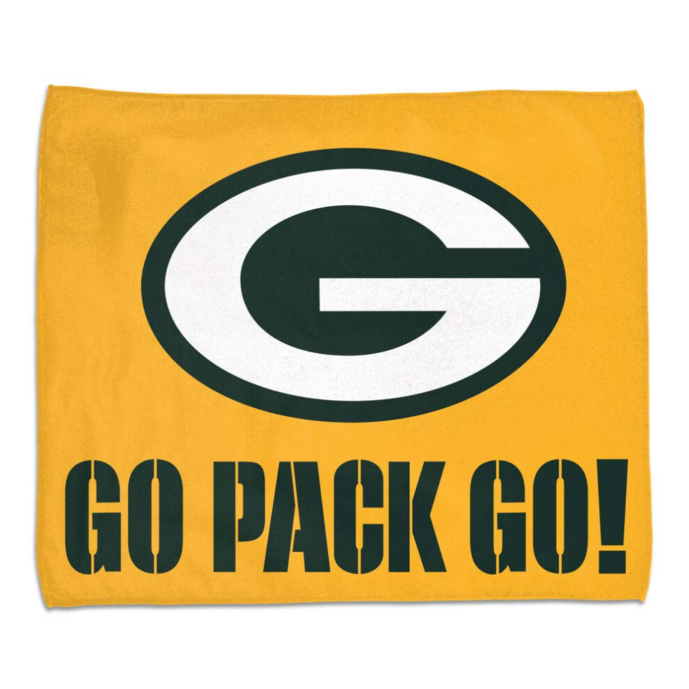 Serviette De Bain Des Packers De Green Bay 15X18 Style Rallye En Couleur-image