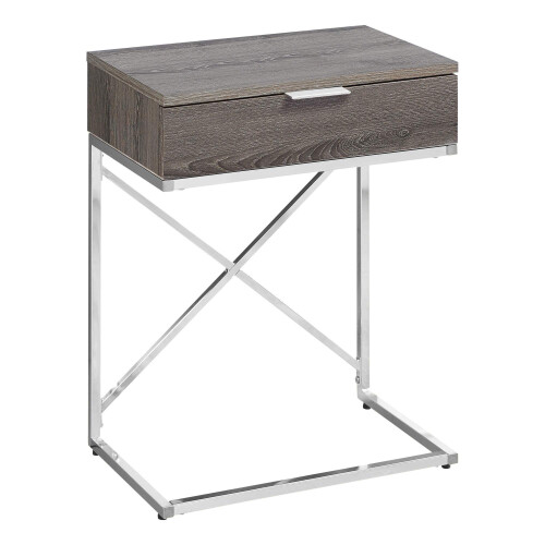 Monarch Specialties ACCENT END TABLE NIGHT STAND TAUPE