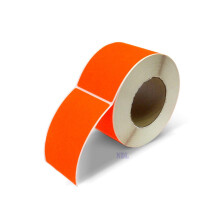 Volgende dag etiketten 3 x 5 rechthoekig inventaris kleurcodering etiketten 500 per rol (fluorescerend rood)