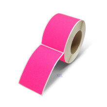 NextDayLabels - 3 X 5 Rectangle Inventory Color Coding Labels  500 Per Roll (Fluorescent Pink)