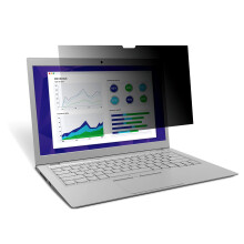 3M Touch Privacy Filter for 12.3"""" Full Screen Laptop with COMPLY Attachment System (PF123C3E) Black