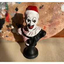 (Christmas ) Art Halloween The Clown Figure Horror Clown Indoor Garden Terrifier Statue Resin