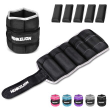 Henkelion - Juego de pesas ajustables para tobillos (1,8 kg) para mujeres, hombres y ni os, para entrenamiento de fuerza, para mu ecas, gimnasio,