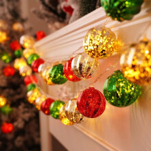 (Style D 1.5M (10 Lights)) Led Christmas Festive String Lights Decorations With Santa Home Claus Snowman
