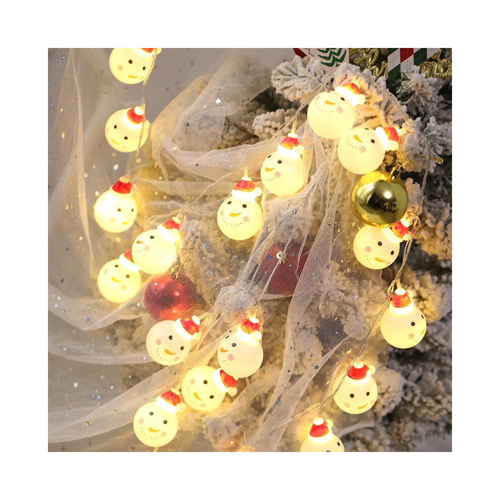 (Style G 1.5M (10 Lights)) Led Christmas Festive String Lights Decorations With Santa Home Claus Snowman