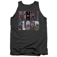 Trevco Sportswear PERRY282-TK-3 Pink Floyd Cover Adult Tank Top, Charcoal - Large
