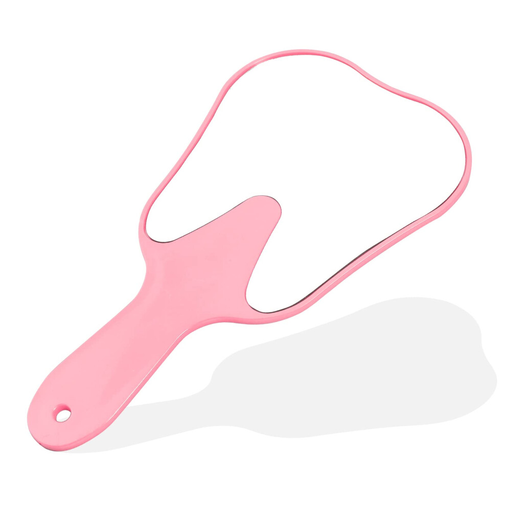 Annwah Cute Tooth Shaped Mirror - Hand Mirrors With Handle Makeup Mirror For Women Kids Hand Mirrors Dental Mirror Handheld Lightweight And Smooth