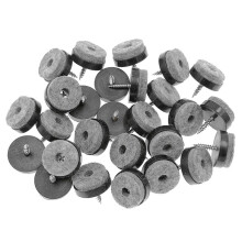 40 kpl huonekaluliukumäki ruuvattava huopatyyny liukumäki lattiansuoja puisille jaloille tuolin pöydälle/sohvalle (20 mm tai 08 musta)