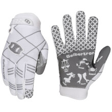 Seibertron Pro 3.0 Twelve Constellations Elite Ultra-Stick Sports Receiver Glove Fotbollshandskar passar fr ungdom Barn Barn Vit XL