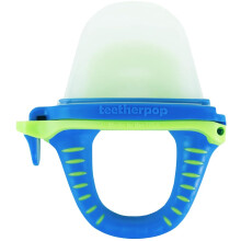 Teetherpop Fillable Silicone Teether for Babies - Cooling Teething Relief - Breastmilk Popsicle Molds for Teething with Spill-Proof Sippy Slits - Pur