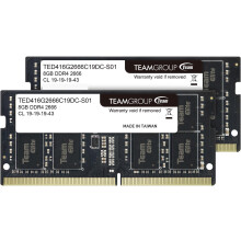 NBM 2*8gTEAM TED416g2666c19Dc-S01