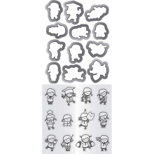 Hampton Art Mama Elephant Clear Stamp & Die Set 4.125""""X10.5""""-Mini Meisjesagenda