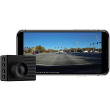 Garmin Dash Cam 56, Wide 140-Degree Field of View In 1440P HD, 2 LCD Screen and Voice Control, Very Compact with Automatic Incident Detection and Rec