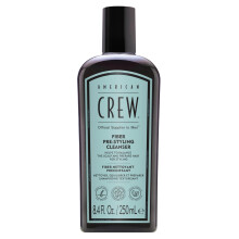 Champ de fibra pre-estilizador para cabello da ado y fino de AMERICAN CREW. Champ fortalecedor que aporta grosor y brillo. Vegano. 8.4 fl oz.