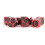 Metallic Dice LIc024 Svarta & Röda Spel Tärningar - Set om 7 2