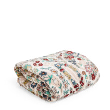 Vera Bradley Women's Fleece Plush Throw Blanket Prairie Paisley 80 X 50