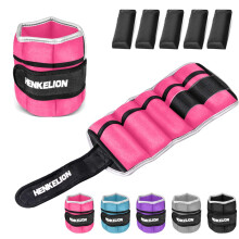 Henkelion - Juego de pesas ajustables para tobillos (1 par, 4.5 kg, para mujeres, hombres y ni os) para entrenamiento de fuerza, para mu ecas, to