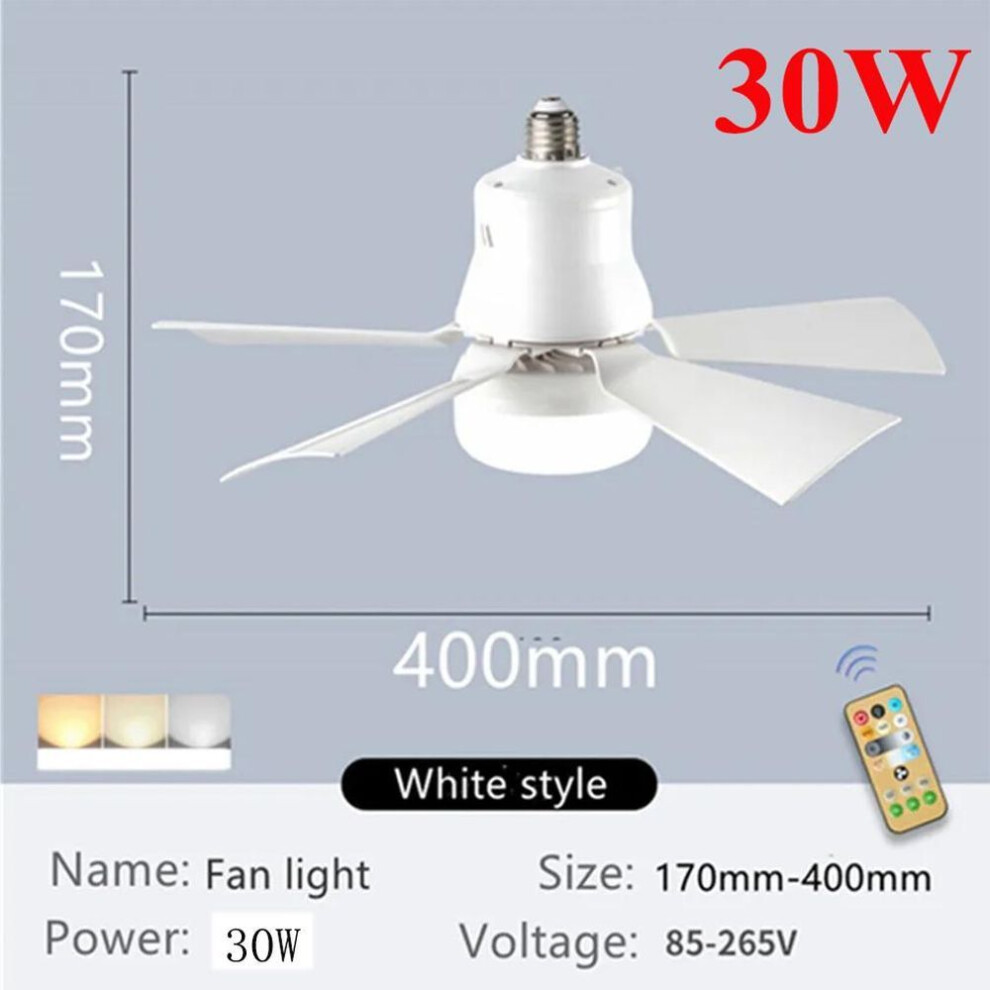 (30W E27) LED 60W ceiling fan light LED fan ceiling light with remote dimming function suitable for living room study and home use