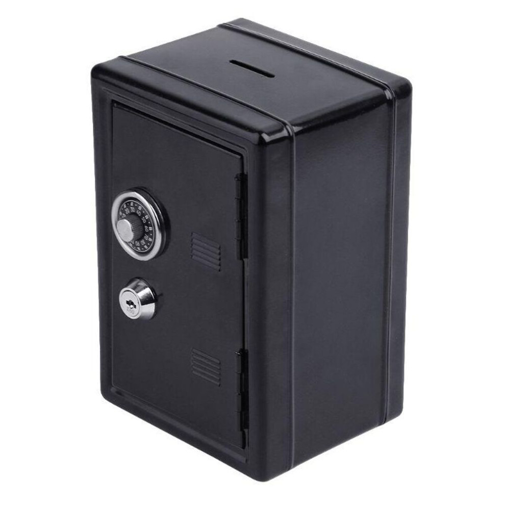 (1) Safe Security Metal Money Bank Deposit Cash Savings Saving Box 2 Keys