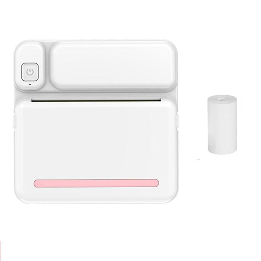 (pink) 2024 Inkless Printer Portable Pocket Mini Printer Photo Note Adhesive Lable Thermal Printer Bluetooth Wireless Inkless Printing