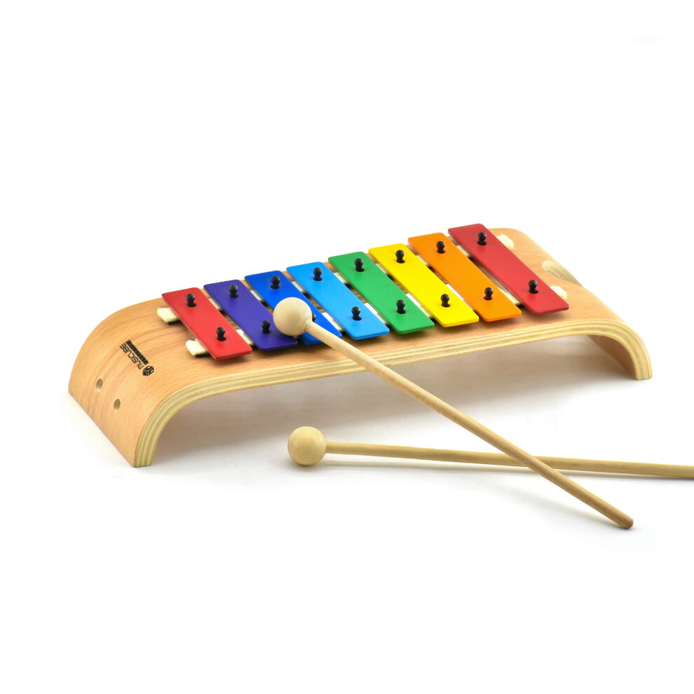 MUSICUBE Xylophone for Kids Wood Xylophone with Mallets Orff Music Instrument for Educational& Preschool Learning Baby Percussion Kit with Professiona